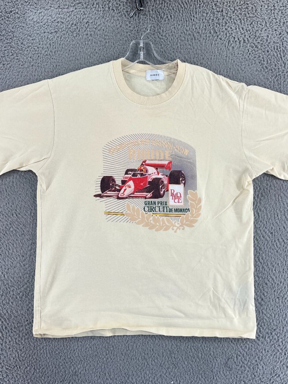 Rhude Shirt Mens Large CrewNeck Streetwear Casual HipHop Cotton Tee